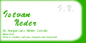 istvan neder business card